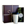 Organic Coffee in Foil Bag w/a Double Wall Porcelain Cup in a Gift Box